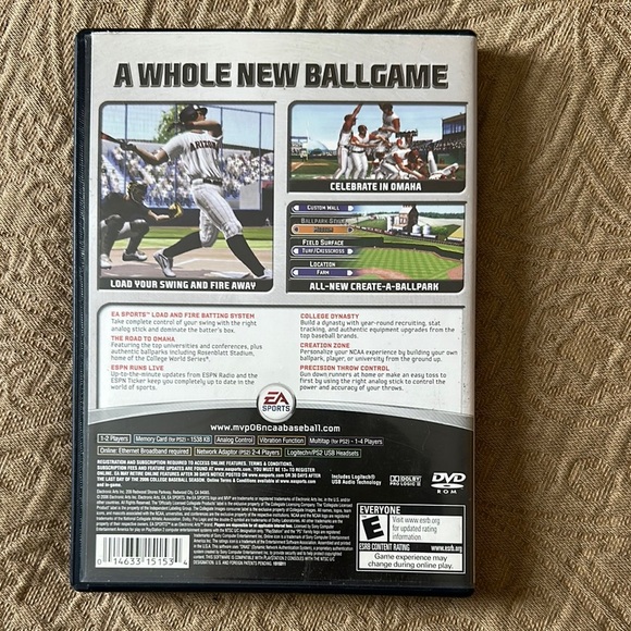 Sony PlayStation 2 MVP 06 NCAA Baseball - Red and White - Picture 2 of 3